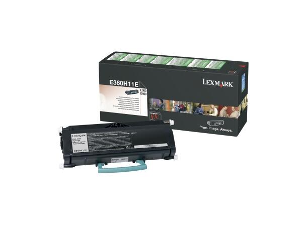 Toner LEXMARK E360H11E 9K sort 